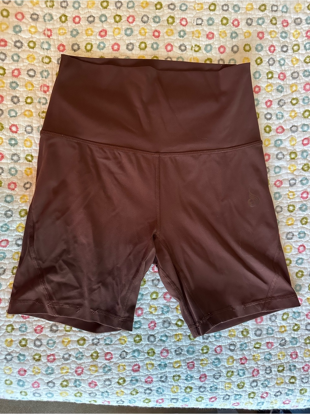 Ryder Wear High-Waist Women's Bike Shorts - Chocolate Brown